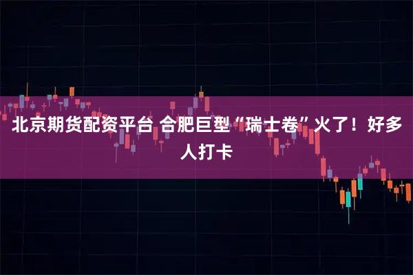 北京期货配资平台 合肥巨型“瑞士卷”火了！好多人打卡